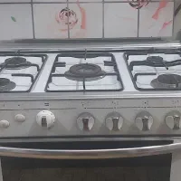 گاز ۵ شعله فردار دو عدد جوجه گردان سالم و تمیز|اجاق گاز و لوازم برقی پختوپز|حبیب آباد, |دیوار