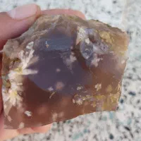 سنگ عقیق با قاصدک های زیبا