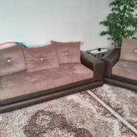 مبل هفت نفره شرکتی چرم|مبلمان خانگی و میز عسلی|سقز, |دیوار