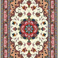 زیرپایی با دار قالی نقشه سنتی و عددی|تابلو فرش|قم, سراجه (۱۵ خرداد)|دیوار