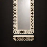 شلف نظم دهنده اینه PVC ضدآب قدی دایره مناسب نظافت