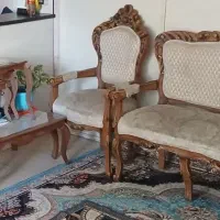سرویس مبل‌۹ نفره چوب راش کلاسیک و شیک