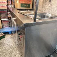 کانتر گرم بالا یخچال پایین تاپینگ