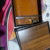 ست کیف پول ‌و دسته کلید چرم