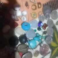 مقداری سنگ قیمتی وسکه ویک شهاب سنگ|بدلیجات|شیراز, گلکوب|دیوار