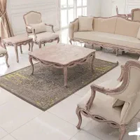 مبل  دسته چوبی مینیوم )) پارچه ضد سایش+ تخفیف