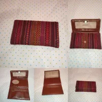 کیف پول جاجیم نو‌ چرم مجلسی جاکارتی کیف کوچک آرایش|کیف، کفش، کمربند|کرج, باغستان|دیوار