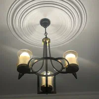 لوستر سه شعله رنگ شامپاینی