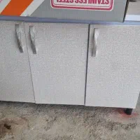 کابینت فلزی درب چوبی