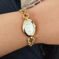 ساعت رومانسون اصل روکش طلا