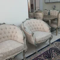 مبل ۸ نفره با میز ناهار خوری ست ۸ نفره با عسلی