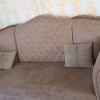 مبلمان ۸نفره سالم و تمیز همراه با سه عدد میزعسلی|مبلمان خانگی و میز عسلی|زیرکوه, |دیوار