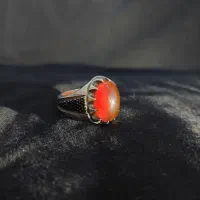 انگشتر عقیق یمن قلمکاری|جواهرات|قم, پردیسان|دیوار