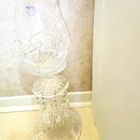 دو عدد شمعدان کریستال لهستان|لوستر و چراغ آویز|قم, باجک دو|دیوار