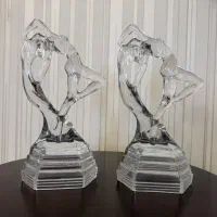 مجسمه و شمعدان کریستال