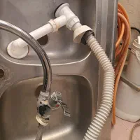 دستشوریا سینگ روکار 60+120 باشیرولوازم سالم