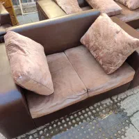 مبل۷نفره درحدنو جنس چرم|مبلمان خانگی و میز عسلی|کنگاور, |دیوار