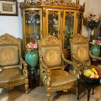 مبلمان سلطنتی ۹ نفره همراه ناهارخوری در حد|مبلمان خانگی و میز عسلی|نوشهر, |دیوار