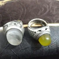 دو عدد انگشتر نقره|جواهرات|تربت‌حیدریه, منظر|دیوار