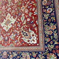 قالیچه پرده ای کرک گل ابریشم قم نقشه خاص و زیبا|فرش|تهران, افسریه شمالی|دیوار