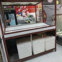 میز ویترینی ماهی فروشی و میوه فروشی