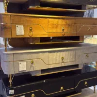 میز تلویزیون هایگلاس زرکالا