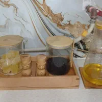 بانکه استند هاون نمک پاش سینی چوب روغن ریز بامبو