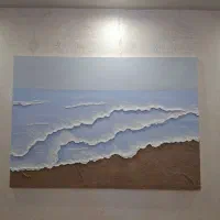 تابلو رنگ روغن برجسته (آرامش هنر) پرطرفدار|تابلو، نقاشی، عکس|اراک, |دیوار