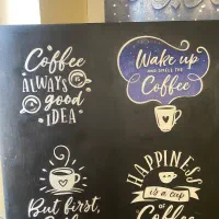 تابلوی کافه