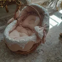 سبد حصیری نوزاد
