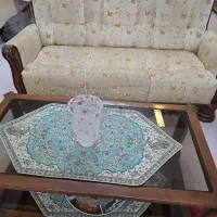 فروش مبل ۷نفره پایه چوبی|مبلمان خانگی و میز عسلی|چمران, |دیوار