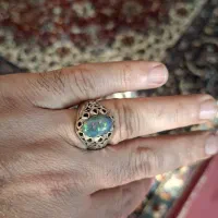 انگشتر اوپال هفت رنگ