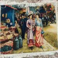 تابلو فرش ابریشم