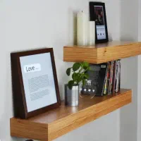 شلف دیواری چوبی|کتابخانه، شلف، قفسههای دیواری|مشهد, گرجی علیا|دیوار