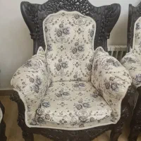 مبل استیل منبت 9 نفره چوب راش