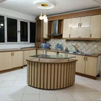 کابینت با سینگ و هود ومیز جزیره