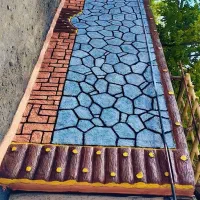 سیمان کاری طرح سنگ چوب رنگ آمیزی|خدمات پیشه و مهارت|سیرجان, |دیوار