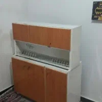 کابینت ابچکان  سه در بالا و پایین ورق سنگین|آب‌چکان و نظم‌دهنده ظروف|پلدختر, |دیوار