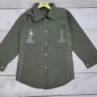 پیراهن شومیز نگین کاری شده کتان فروشگاه مداستار