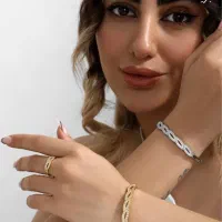 ست دستبند ‌انگشتر نگین اتریشی