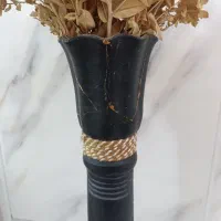 گلدان طلایی و سفالی|گل و گیاه طبیعی|قم, زاد|دیوار