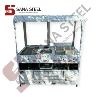 فر ساندویچی ۷ کاره زیر فر پیتزا سرخ کن