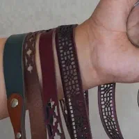 دستبند و بند عینک چرم