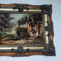 تابلو فرش کلبه عشق دست بافت