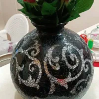 گلدان آیینه کاری
