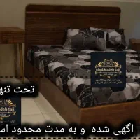 تخت دو نفره کد ۵۰ مدل خطی سرویس خاب تشک طبی فنری|تخت و سرویس خواب|مشهد, یاس|دیوار