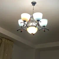 لوستر ۵ لامپی|لوستر و چراغ آویز|هشتگرد, فاز ۱ مهستان|دیوار