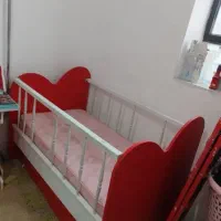 تخت کودک همراه با تشک طبی فنری رویال|تخت و صندلی بچه|یاسوج, |دیوار