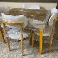 میز غذاخوری ۴ نفره آکبند با پارچه تدی|میز و صندلی غذاخوری|قوچان, |دیوار