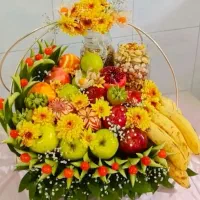 آموزش وسفارش کیک خامه ای،ژله،میوه آرایی،شام عروس